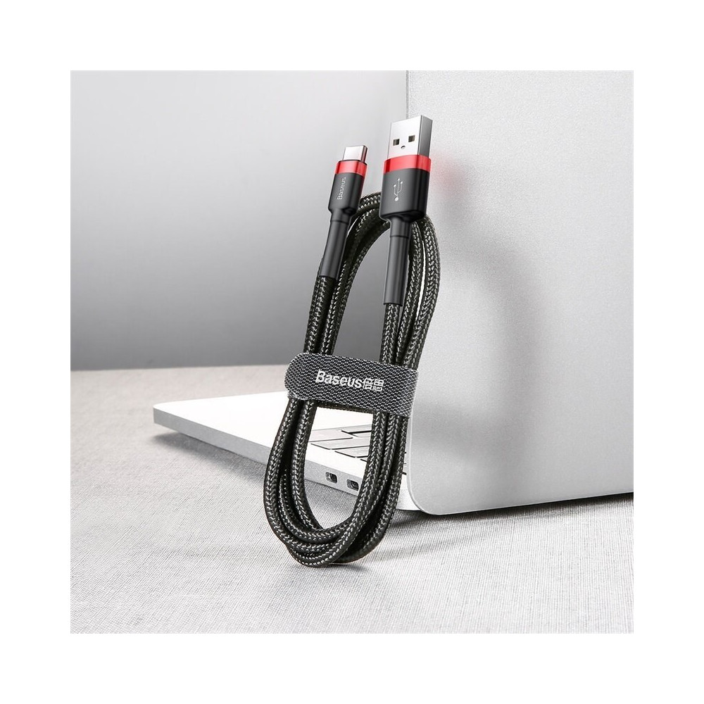 BASEUS KABEL CAFULE 2A 2M (CZERWONO-CZARNY)
