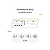 GREEN CELL POWERBANK POWERPLAY 20S BIAŁY 20000MAH 22,5W 3X USB-C PD 1X USB-A