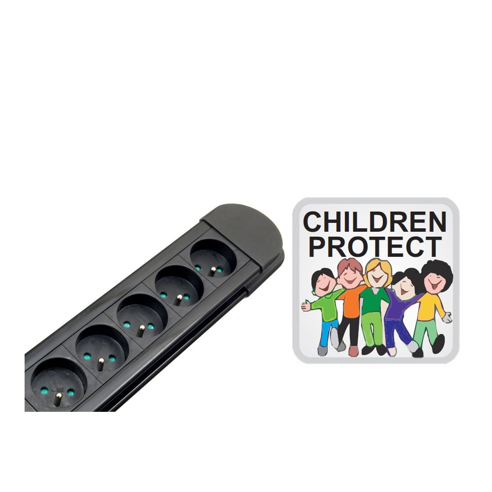 MACLEAN LISTWA ZASILAJĄCA 10 GNIAZD 3680W MCE10