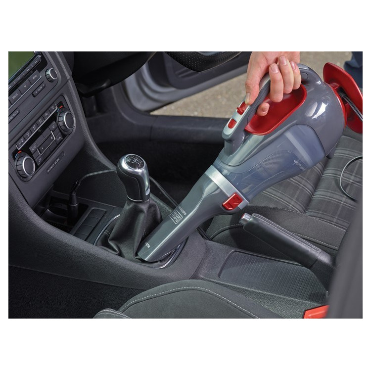 Odkurzacz samochodowy BLACK+DECKER ADV1200-XJ (12W; kolor czerwono-szary)