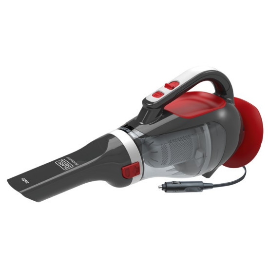 Odkurzacz samochodowy BLACK+DECKER ADV1200-XJ (12W; kolor czerwono-szary)