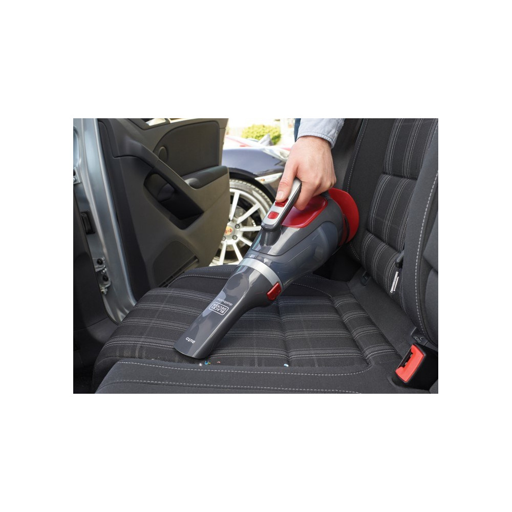 Odkurzacz samochodowy BLACK+DECKER ADV1200-XJ (12W; kolor czerwono-szary)