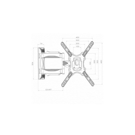 Uchwyt do telewizora ART AR-78 (ścienne; 23" - 52"; max. 32 kg)