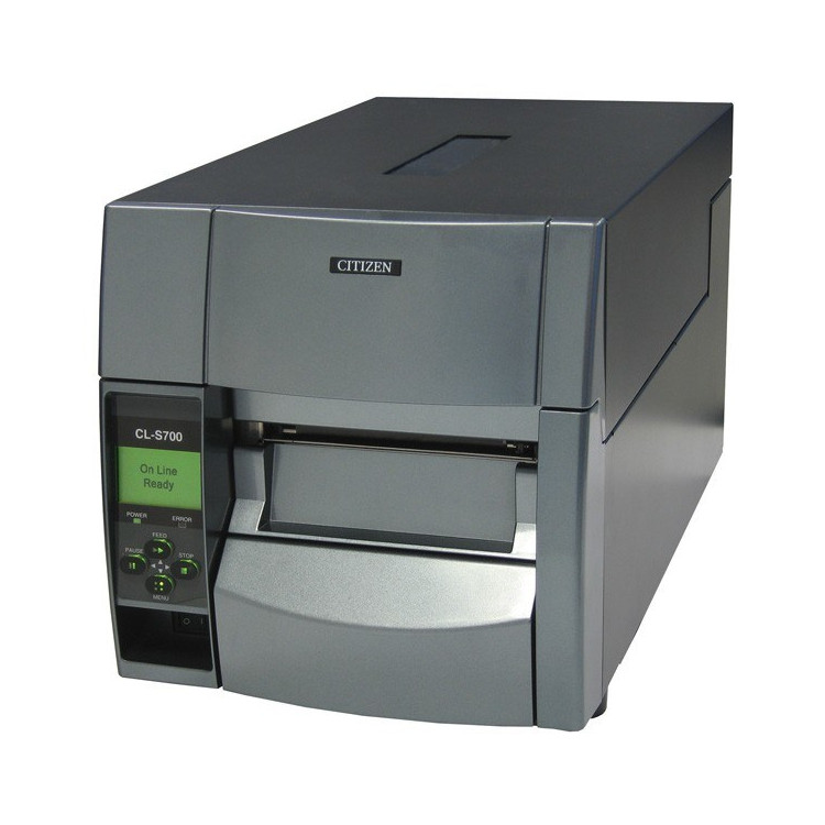 Citizen-Drukarka etykiet CL-S700II/203dpi/termotransferowa/LCD/USB/RS232/Ethernet/czarny/ZPL/DPL