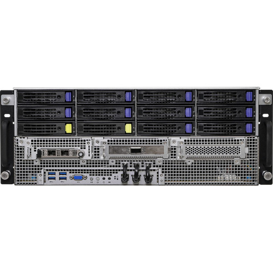 Platforma ASRock Rack (4U) AMD Epyc 7000 (12xLFF, 2x10GbE, 8xGPU, Red. PSU, IPMI)