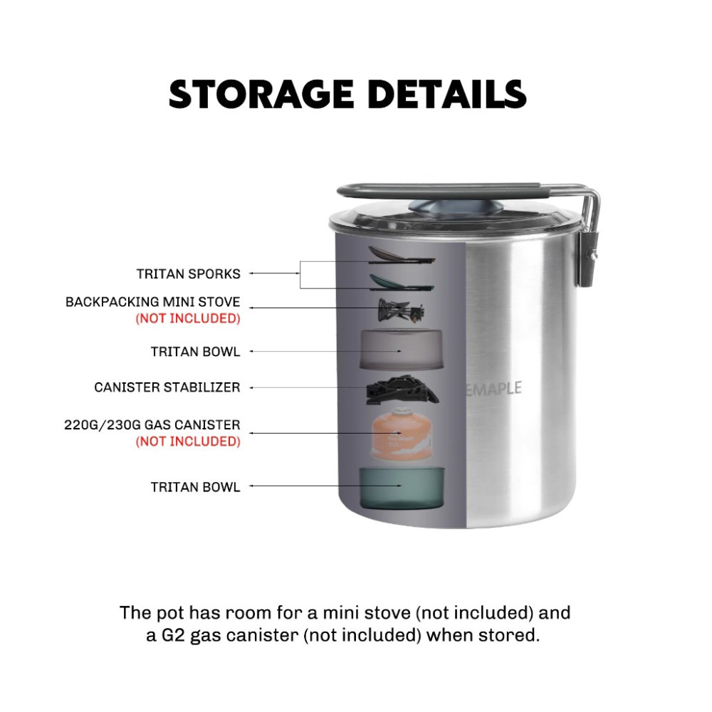 Fire-Maple Zestaw naczyń turystycznych Antarcti Duo Cook Set