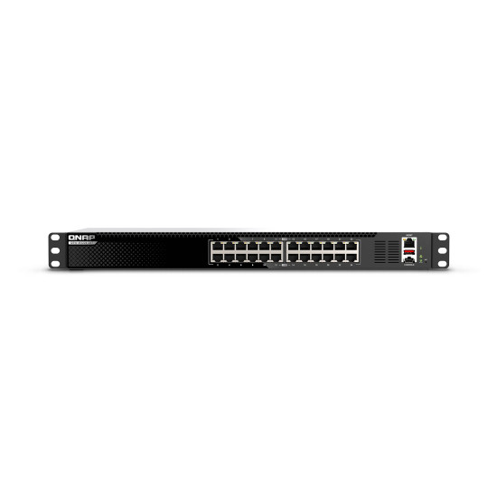Qnap QSW-M3224-24T, 24x 10gbE RJ45, rackmount design, managed switch