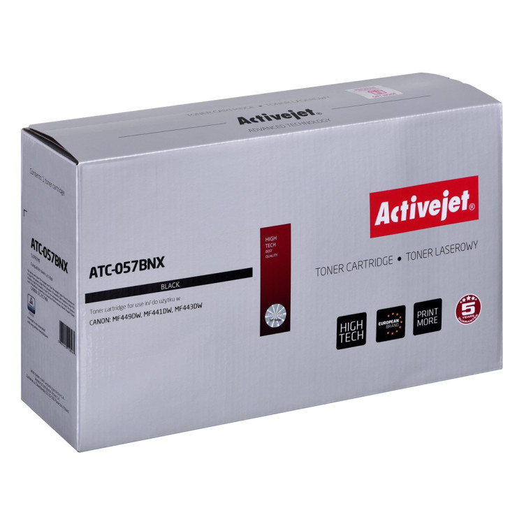 Activejet ATC-057BNX Toner (zamiennik  Canon CRG-057HBK; Supreme; 10000 stron; czarny) Z CHIP