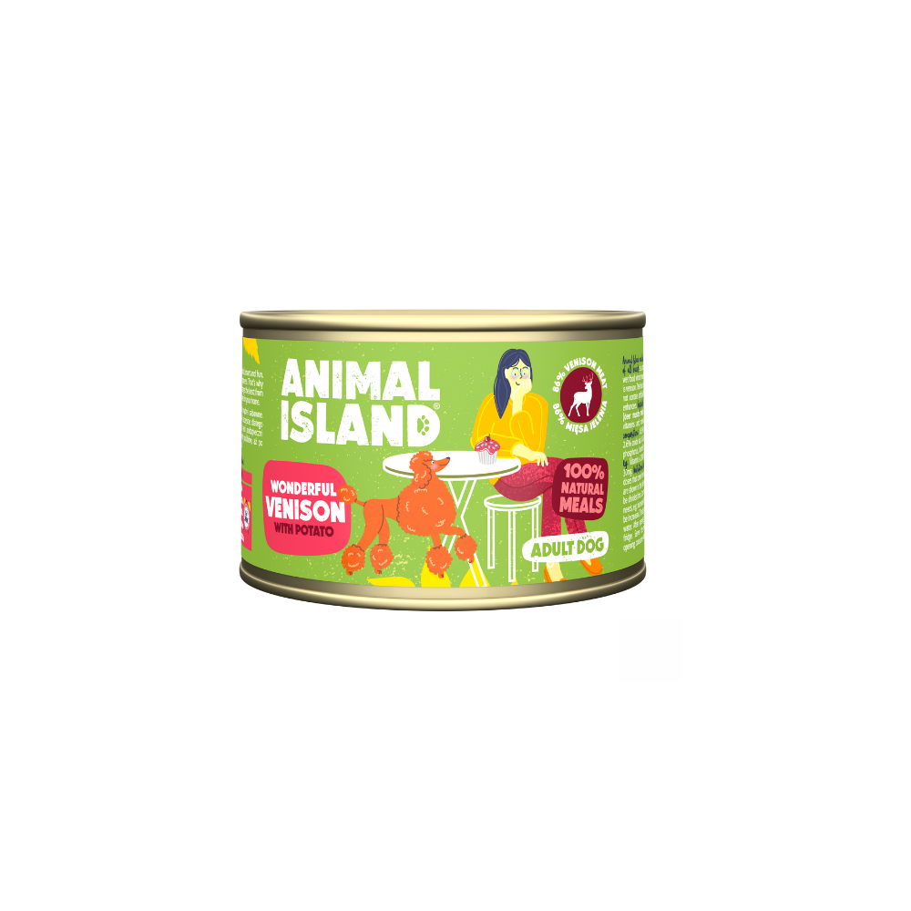 Animal Island Jeleń z Ziemniakami karma pies 410g
