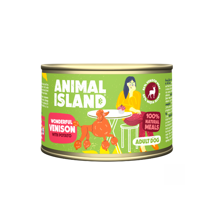 Animal Island Jeleń z Ziemniakami karma pies 410g
