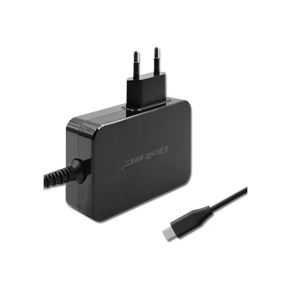 QOLTEC ŁADOWARKA GAN POWER PRO | 1XUSB-C | 100W | 5-20V | 3-5A | CZARNA