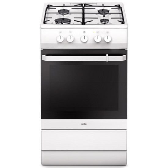 Kuchnia Amica 58GE1.23 PF(W) (Płyta gazowa; Piekarnik elektryczny; 500mm)