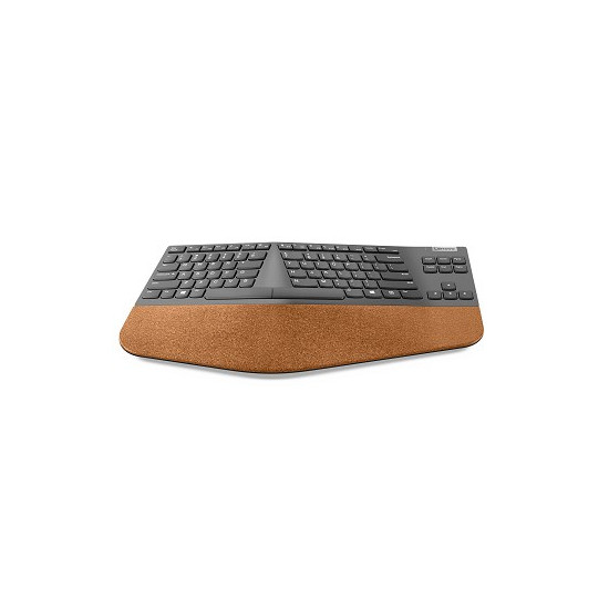 Klwiatura bezprzewodowa Lenovo Go Split, GY41C33969, grafitowa/korek naturalny (WYPRZEDAŻ)