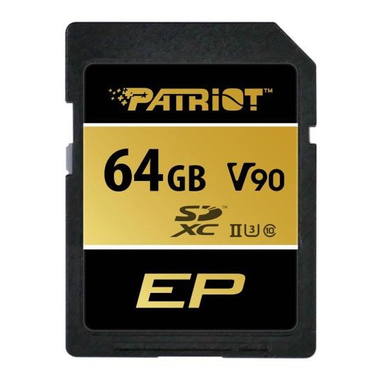 Patriot EP V90 SDXC 64GB UHS-II U3 CL10