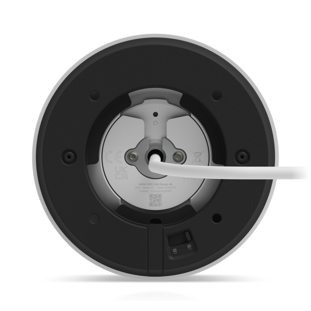 Kamera Ubiquti UniFi G6 Turret White (UVC-G6-Turret-W) 8MP 3840 x 2160 (16:9) IP66 IK04 12,5W