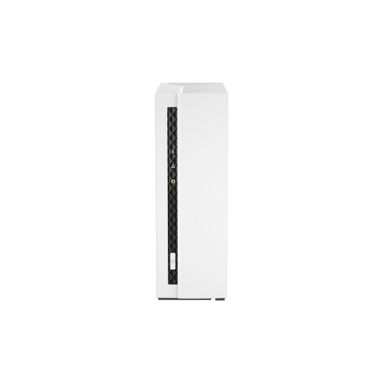Qnap TS-133, Tower,  1 x 2.5"/3.5" SATA, ARM 1.8GHz Quad core, 2GB, 1 x 1GbE, External adapter (PSU)
