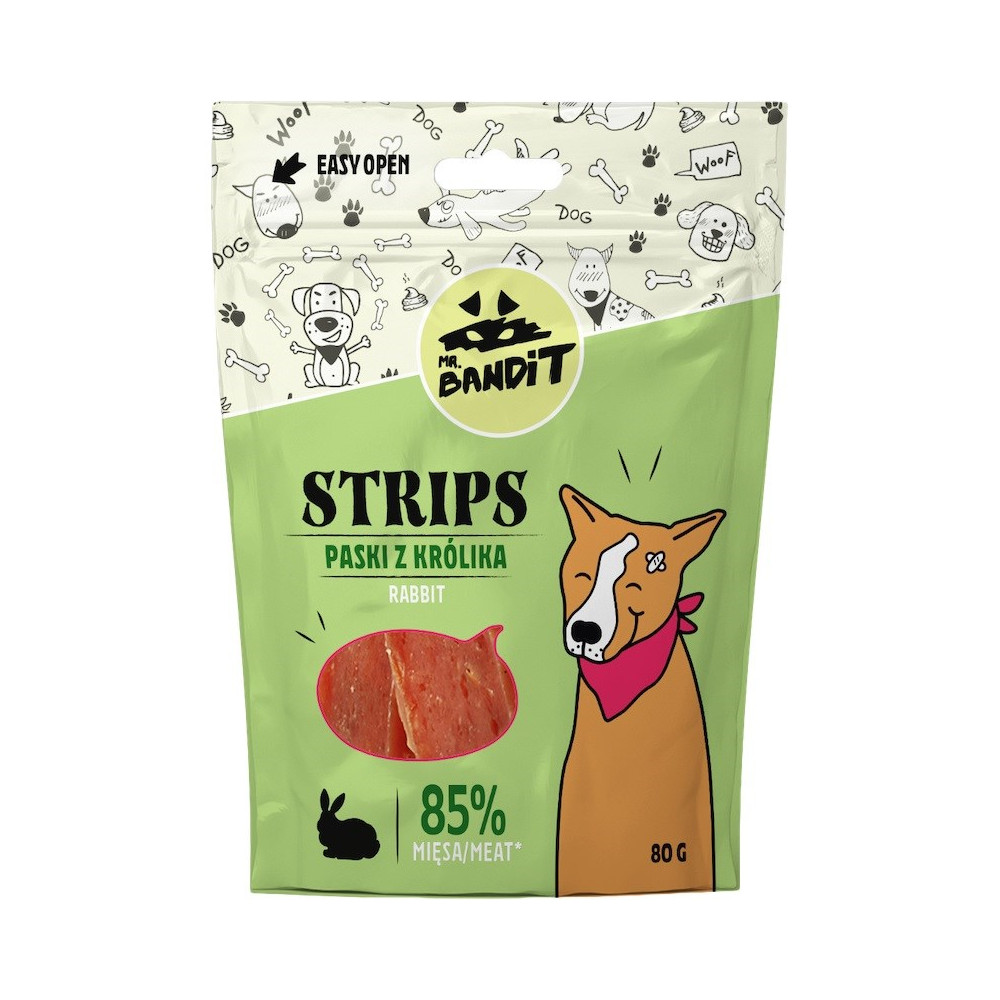 VetExpert Mr. Bandit STRIPS paski z królika 80g