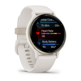 Zegarek Garmin Vivoactive 5, 42mm AMOLED Ivory