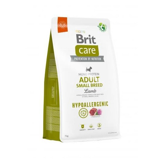 BRIT Care Mono Protein Hypoallergenic Adult Małe rasy Jagnięcina z ryżem - sucha karma dla psa - 7 kg